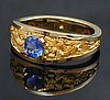 #9 14K with 1.0c Blue Sapphire